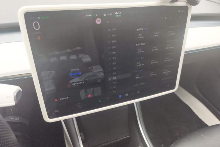 Used Tesla Model 3 2020 Standard Range Rear-Wheel Drive Upgraded Version Audio And AC Panel