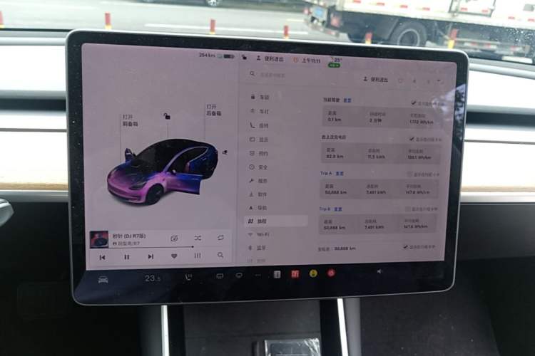 Used Tesla Model 3 2020 Revised Version Standard Range Rear-Wheel Drive – Upgraded Edition Audio And AC Panel