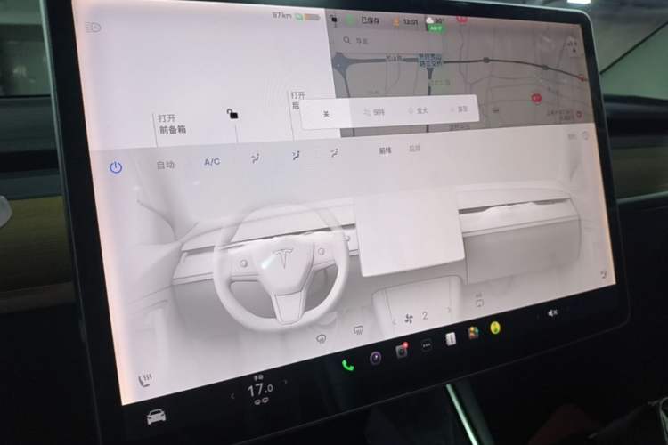 Used Tesla Model 3 2020 Refreshed Version Long-Range Rear-Wheel Drive Audio And AC Panel