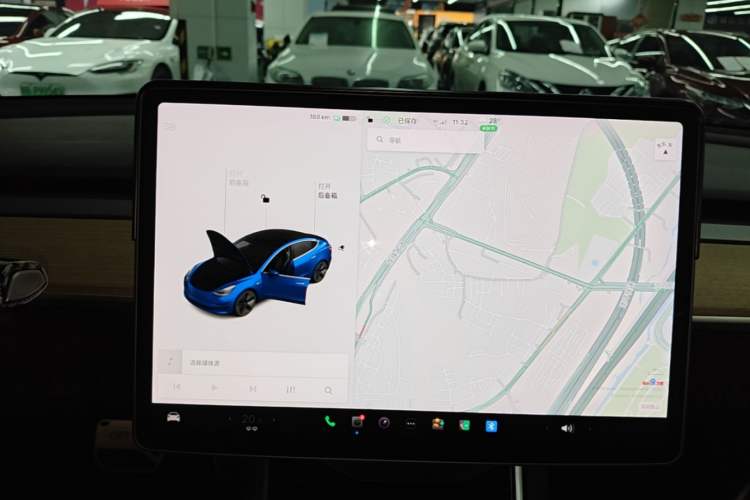 Used Tesla Model 3 2020 Standard Range Rear-Wheel Drive Upgraded Version Audio And AC Panel