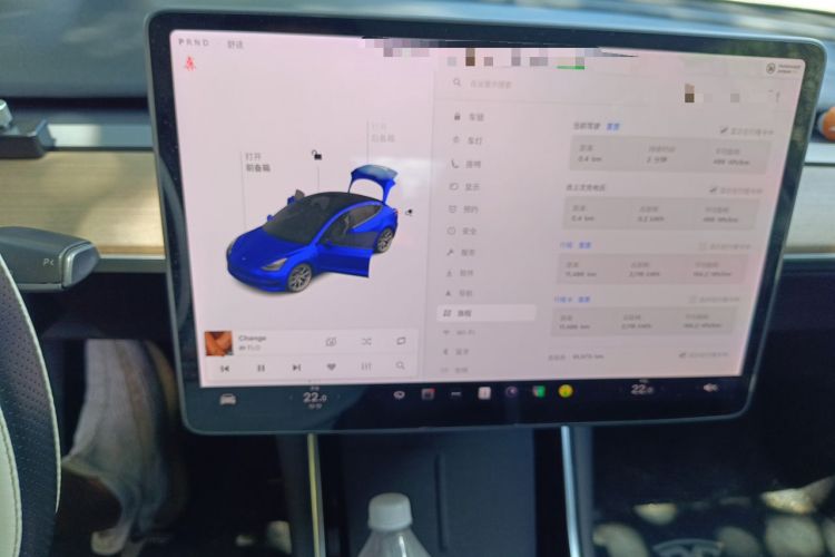 Used Tesla Model 3 2020 Standard Range Rear-Wheel Drive Upgraded Version Audio And AC Panel