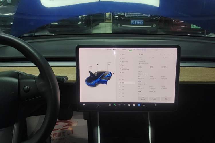 Used Tesla Model 3 2020 Refreshed Version Long-Range Rear-Wheel Drive Audio And AC Panel