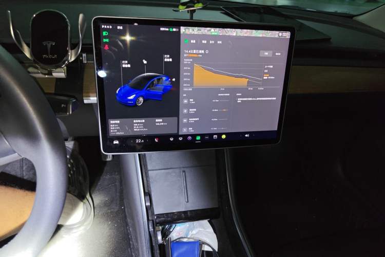 Used Tesla Model 3 2020 Refreshed Version Long-Range Rear-Wheel Drive Audio And AC Panel