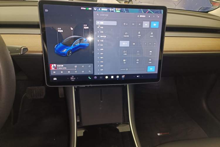 Used Tesla Model 3 2020 Refreshed Version Long-Range Rear-Wheel Drive Audio And AC Panel