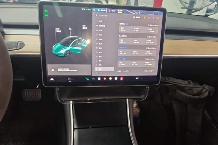 Used Tesla Model 3 2020 Standard Range Rear-Wheel Drive Upgraded Version Audio And AC Panel