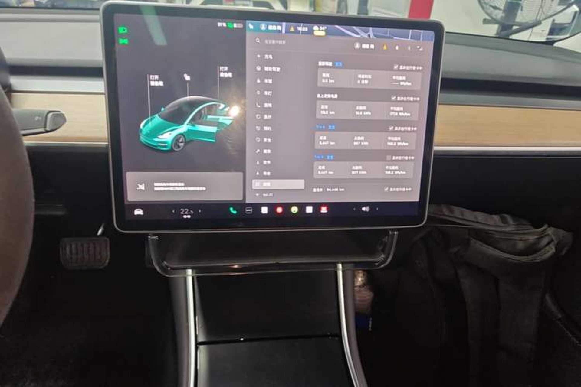 Used Tesla Model 3 2020 Standard Range Rear-Wheel Drive Upgraded Version Audio And AC Panel