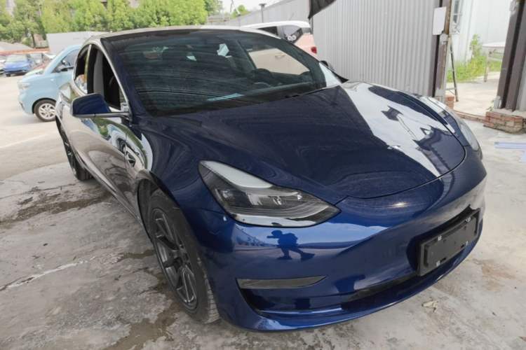 Used Tesla Model 3 2020 Refreshed Version Long-Range Rear-Wheel Drive Front Right 45 Deg