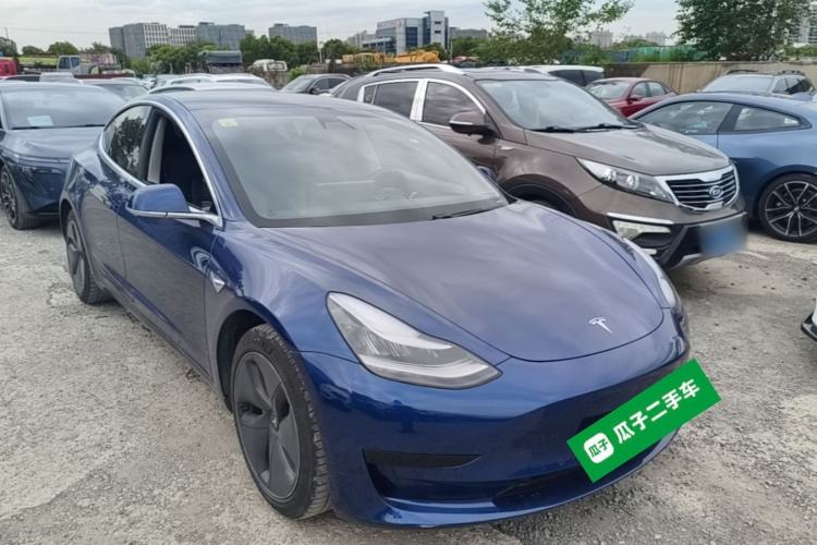 Used Tesla Model 3 2020 Standard Range Rear-Wheel Drive Upgraded Version Front Right 45 Deg