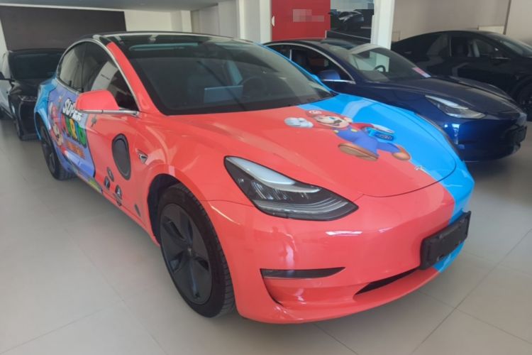 Used Tesla Model 3 2020 Refreshed Version Long-Range Rear-Wheel Drive Front Right 45 Deg