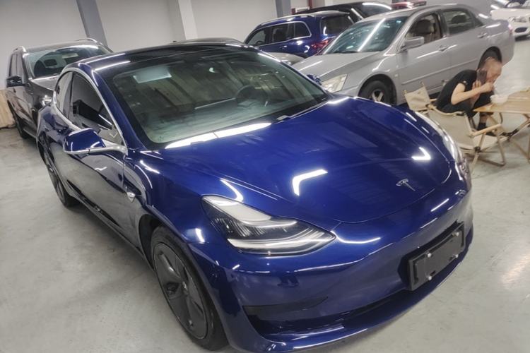 Used Tesla Model 3 2020 Refreshed Version Long-Range Rear-Wheel Drive Front Right 45 Deg
