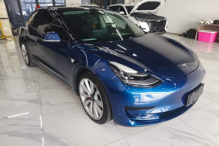 Used Tesla Model 3 2020 Standard Range Rear-Wheel Drive Upgraded Version Front Right 45 Deg