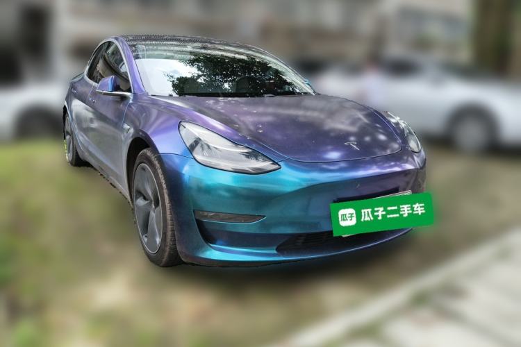 Used Tesla Model 3 2020 Refreshed Version Long-Range Rear-Wheel Drive Front Right 45 Deg
