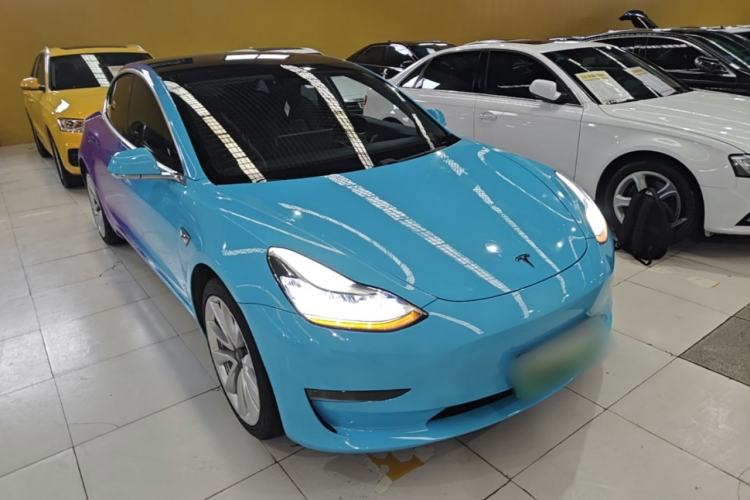 Used Tesla Model 3 2020 Refreshed Version Long-Range Rear-Wheel Drive Front Right 45 Deg