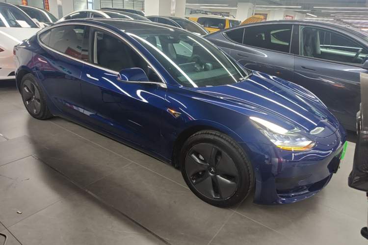 Used Tesla Model 3 2020 Standard Range Rear-Wheel Drive Upgraded Version Front Right 45 Deg