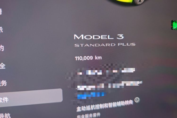 Used Tesla Model 3 2020 Standard Range Rear-Wheel Drive Upgraded Version Odometer Close Up