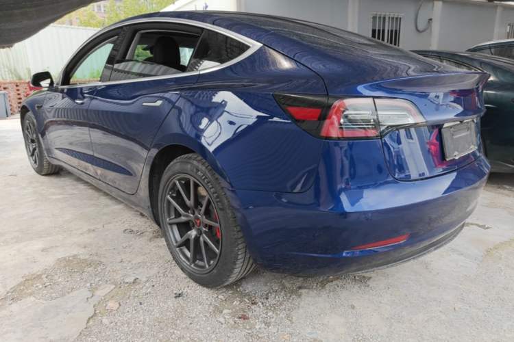 Used Tesla Model 3 2020 Refreshed Version Long-Range Rear-Wheel Drive Rear Left 45 Deg