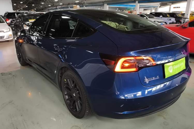 Used Tesla Model 3 2020 Standard Range Rear-Wheel Drive Upgraded Version Rear Left 45 Deg