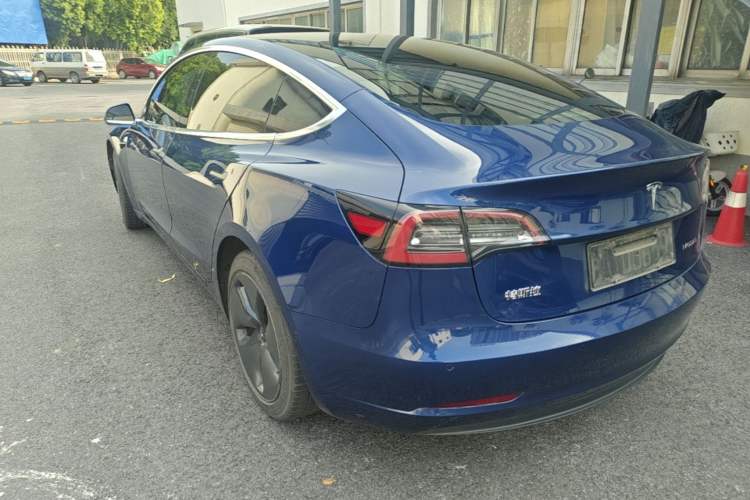 Used Tesla Model 3 2020 Standard Range Rear-Wheel Drive Upgraded Version Rear Left 45 Deg