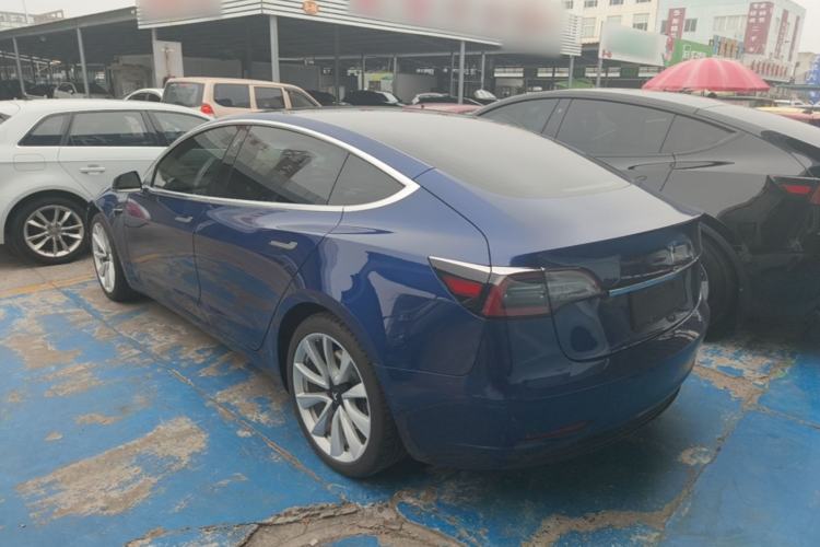 Used Tesla Model 3 2020 Refreshed Version Long-Range Rear-Wheel Drive Rear Left 45 Deg