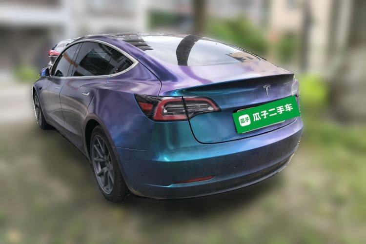 Used Tesla Model 3 2020 Refreshed Version Long-Range Rear-Wheel Drive Rear Left 45 Deg