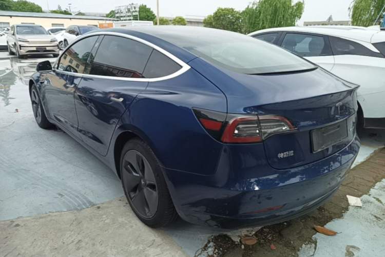 Used Tesla Model 3 2020 Refreshed Version Long-Range Rear-Wheel Drive Rear Left 45 Deg