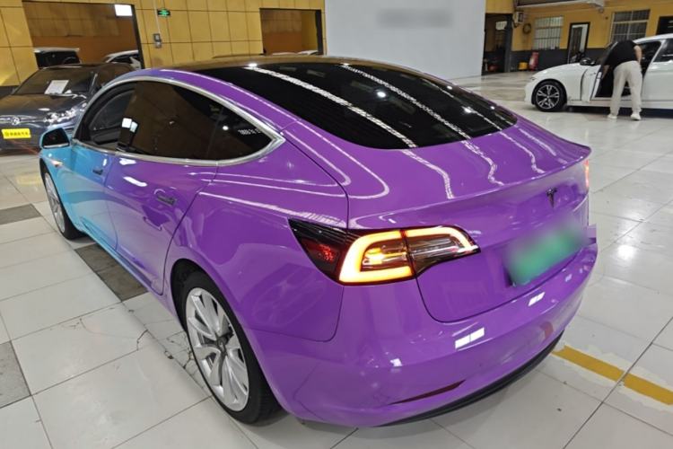 Used Tesla Model 3 2020 Refreshed Version Long-Range Rear-Wheel Drive Rear Left 45 Deg