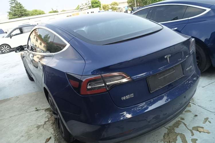 Used Tesla Model 3 2020 Refreshed Version Long-Range Rear-Wheel Drive Rear Left 45 Deg