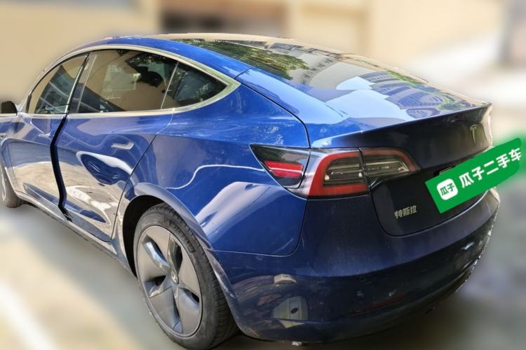 Used Tesla Model 3 2020 Long-Range Rear-Wheel-Drive Version Rear Left 45 Deg