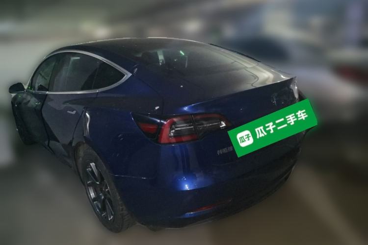 Used Tesla Model 3 2020 Long-Range Rear-Wheel-Drive Version Rear Left 45 Deg
