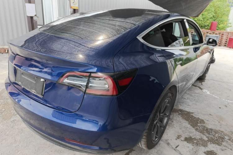 Used Tesla Model 3 2020 Refreshed Version Long-Range Rear-Wheel Drive Rear Right 45 Deg