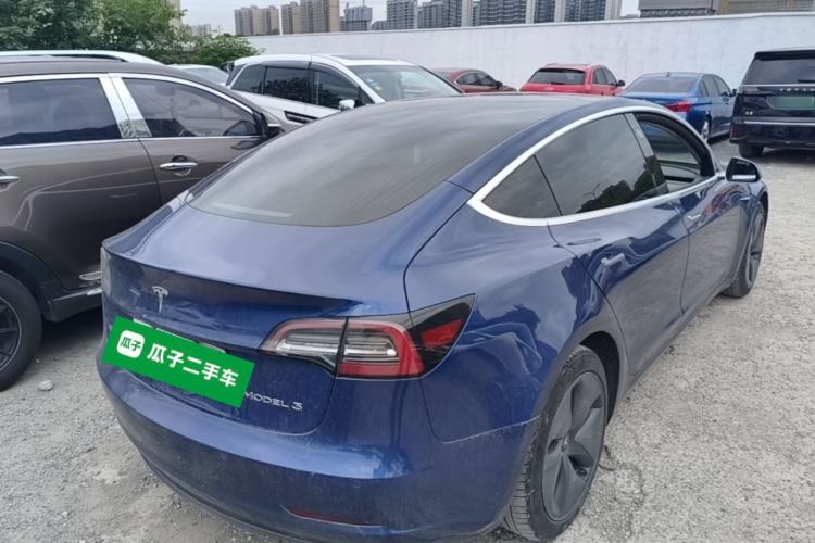Used Tesla Model 3 2020 Standard Range Rear-Wheel Drive Upgraded Version Rear Right 45 Deg