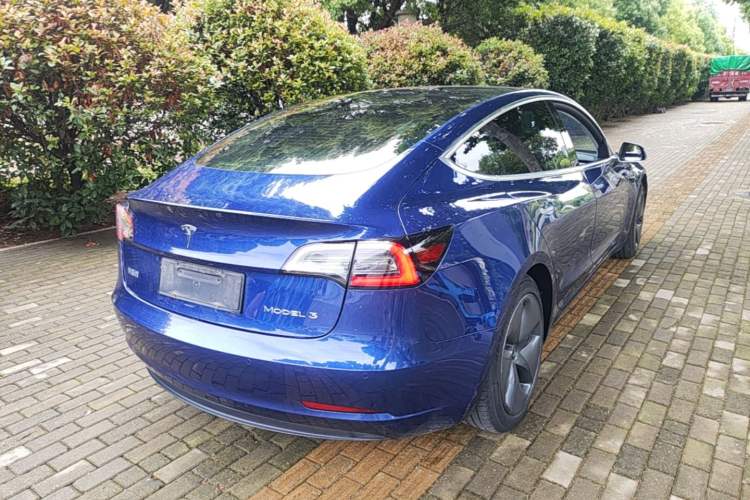 Used Tesla Model 3 2020 Refreshed Version Long-Range Rear-Wheel Drive Rear Right 45 Deg