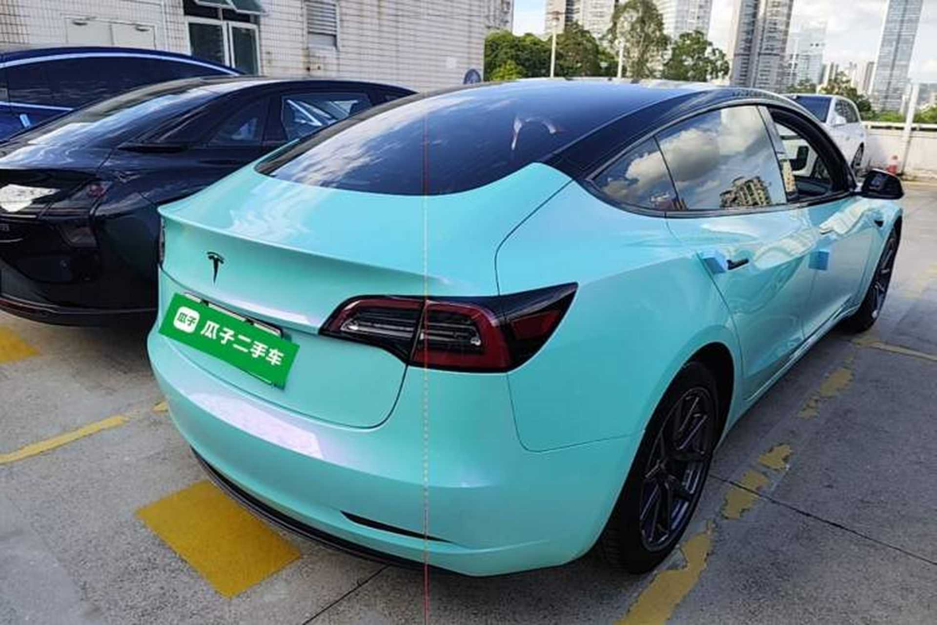 Used Tesla Model 3 2020 Standard Range Rear-Wheel Drive Upgraded Version Rear Right 45 Deg