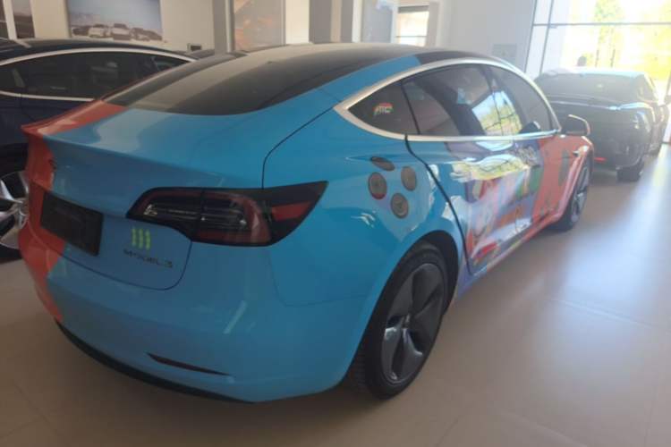 Used Tesla Model 3 2020 Refreshed Version Long-Range Rear-Wheel Drive Rear Right 45 Deg