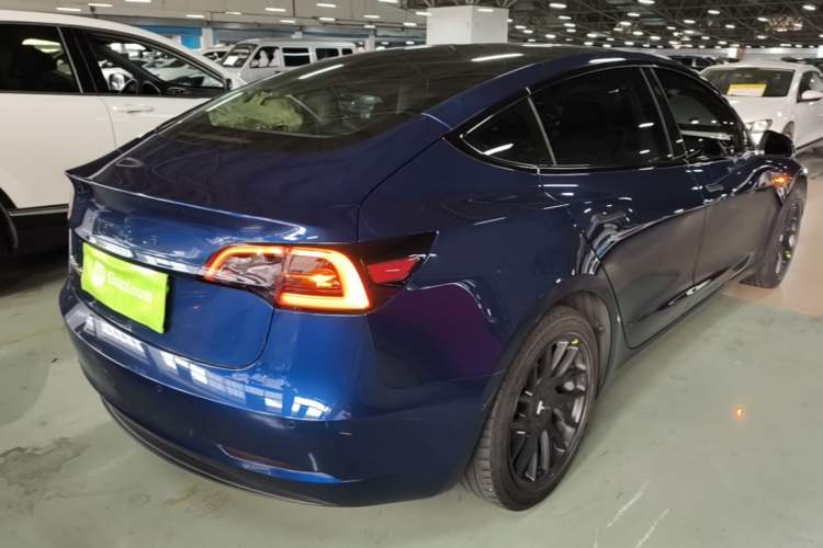 Used Tesla Model 3 2020 Standard Range Rear-Wheel Drive Upgraded Version Rear Right 45 Deg