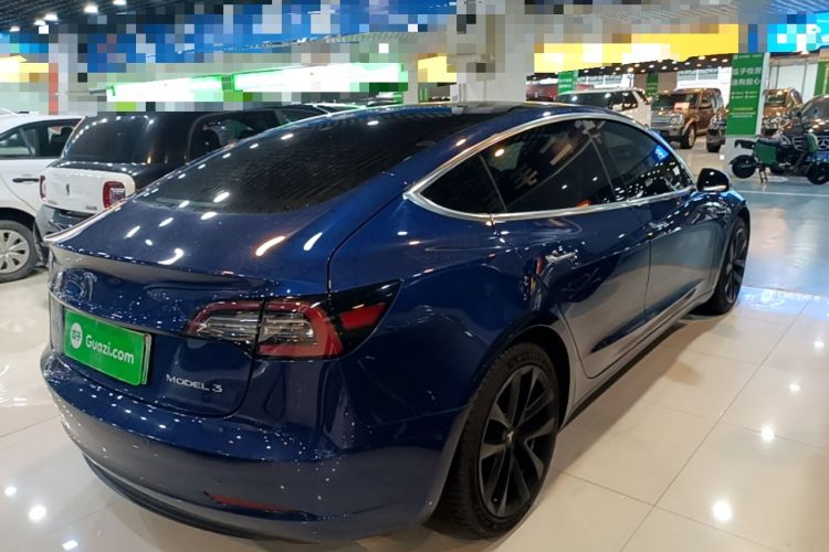 Used Tesla Model 3 2020 Refreshed Version Long-Range Rear-Wheel Drive Rear Right 45 Deg