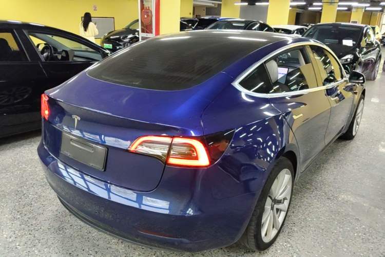 Used Tesla Model 3 2020 Refreshed Version Long-Range Rear-Wheel Drive Rear Right 45 Deg