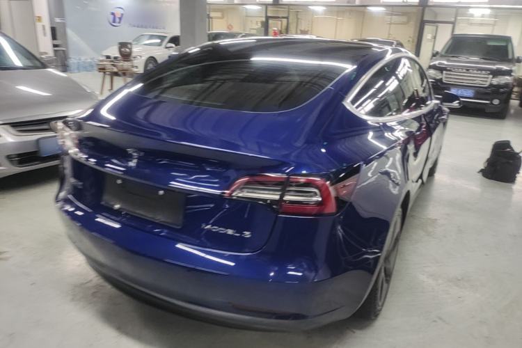Used Tesla Model 3 2020 Refreshed Version Long-Range Rear-Wheel Drive Rear Right 45 Deg