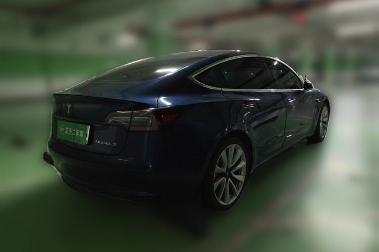 Used Tesla Model 3 2020 Refreshed Version Long-Range Rear-Wheel Drive Rear Right 45 Deg
