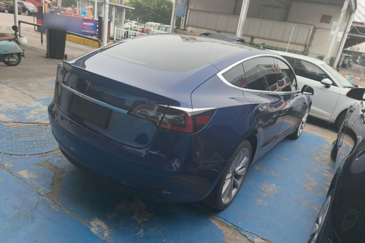 Used Tesla Model 3 2020 Refreshed Version Long-Range Rear-Wheel Drive Rear Right 45 Deg
