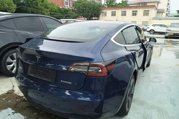 Used Tesla Model 3 2020 Refreshed Version Long-Range Rear-Wheel Drive Rear Right 45 Deg