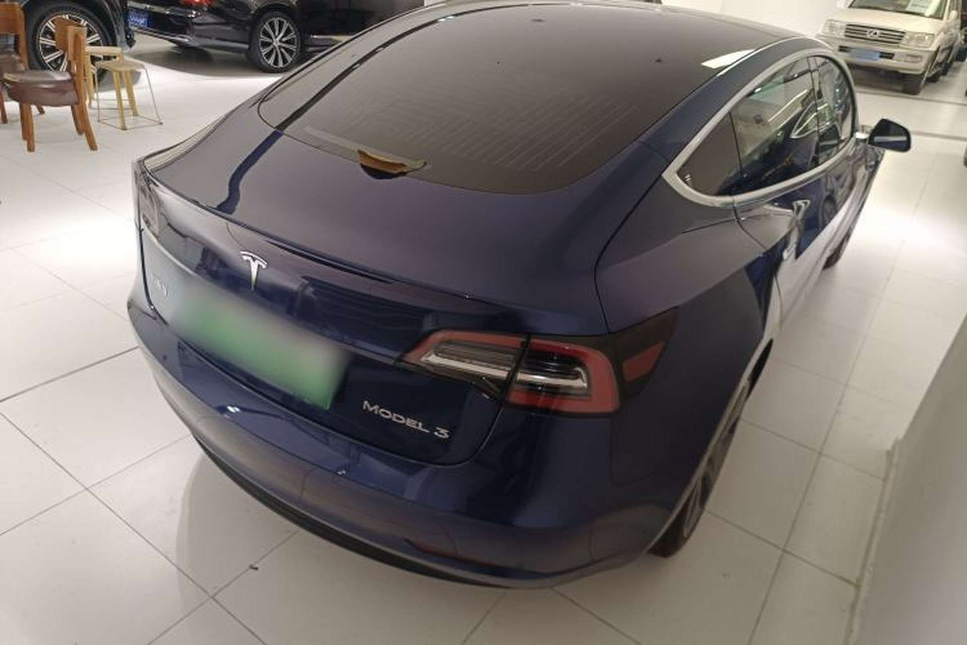 Used Tesla Model 3 2020 Refreshed Version Long-Range Rear-Wheel Drive Rear Right 45 Deg
