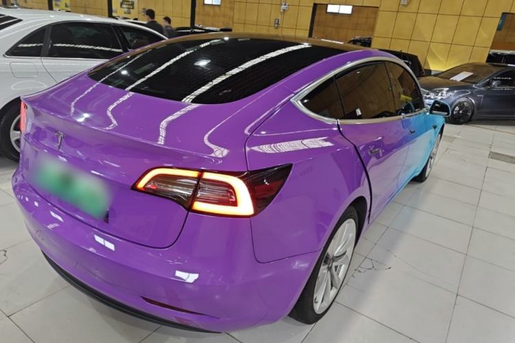 Used Tesla Model 3 2020 Refreshed Version Long-Range Rear-Wheel Drive Rear Right 45 Deg