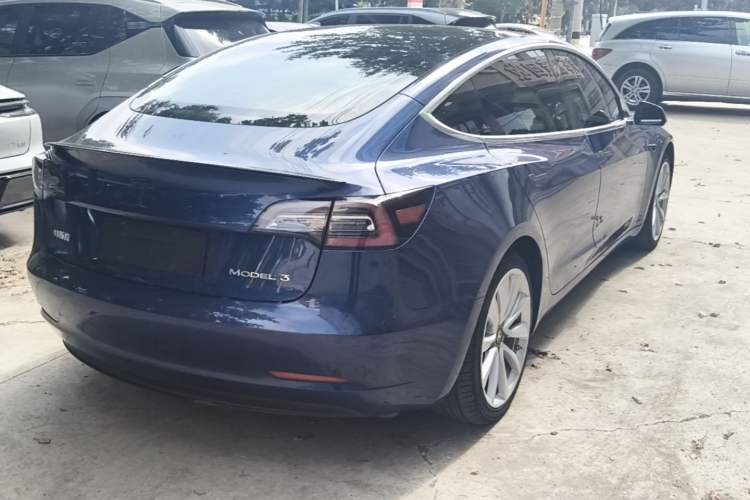 Used Tesla Model 3 2020 Refreshed Version Long-Range Rear-Wheel Drive Rear Right 45 Deg