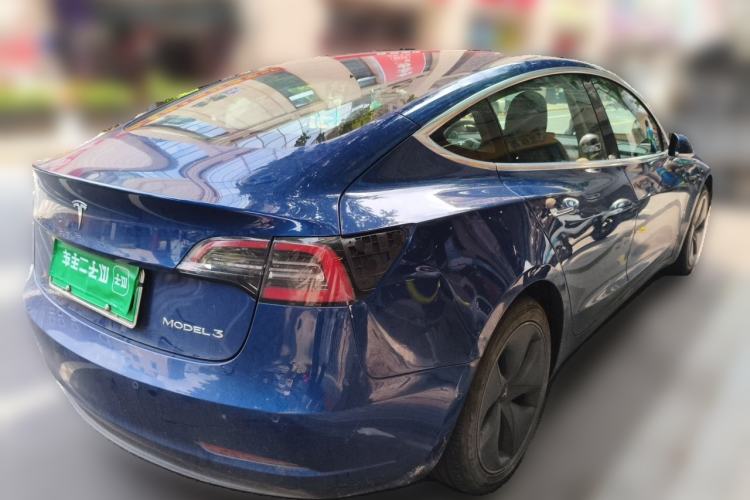 Used Tesla Model 3 2020 Refreshed Version Long-Range Rear-Wheel Drive Rear Right 45 Deg