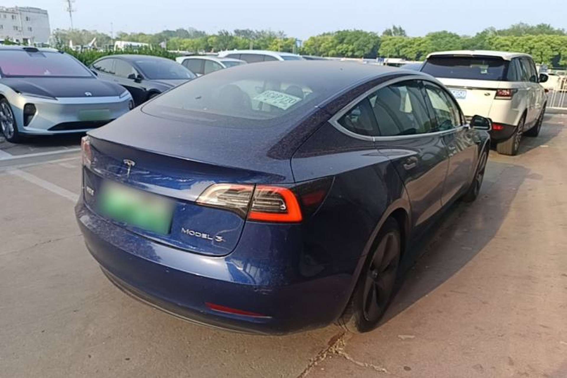 Used Tesla Model 3 2020 Standard Range Rear-Wheel Drive Upgraded Version Rear Right 45 Deg
