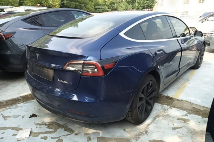 Used Tesla Model 3 2020 Refreshed Version Long-Range Rear-Wheel Drive Rear Right 45 Deg