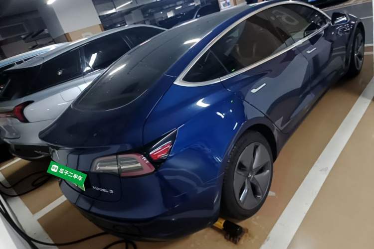 Used Tesla Model 3 2020 Refreshed Version Long-Range Rear-Wheel Drive Rear Right 45 Deg