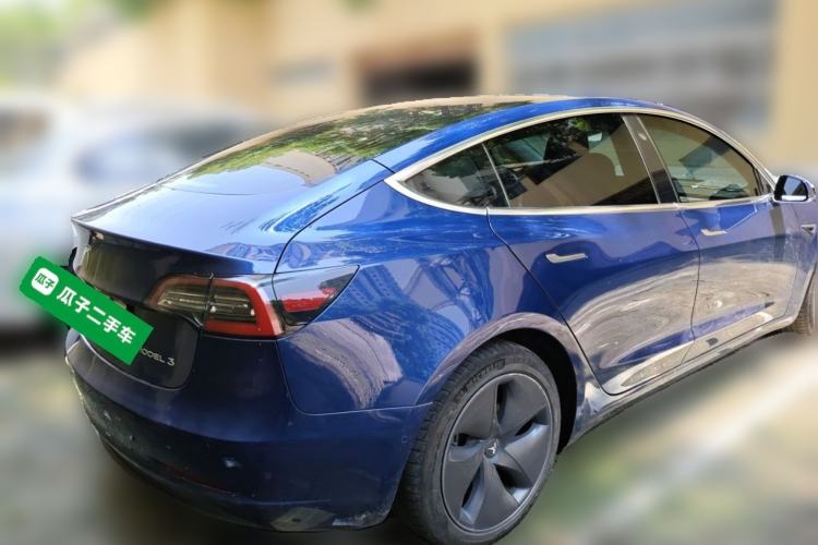 Used Tesla Model 3 2020 Long-Range Rear-Wheel-Drive Version Rear Right 45 Deg
