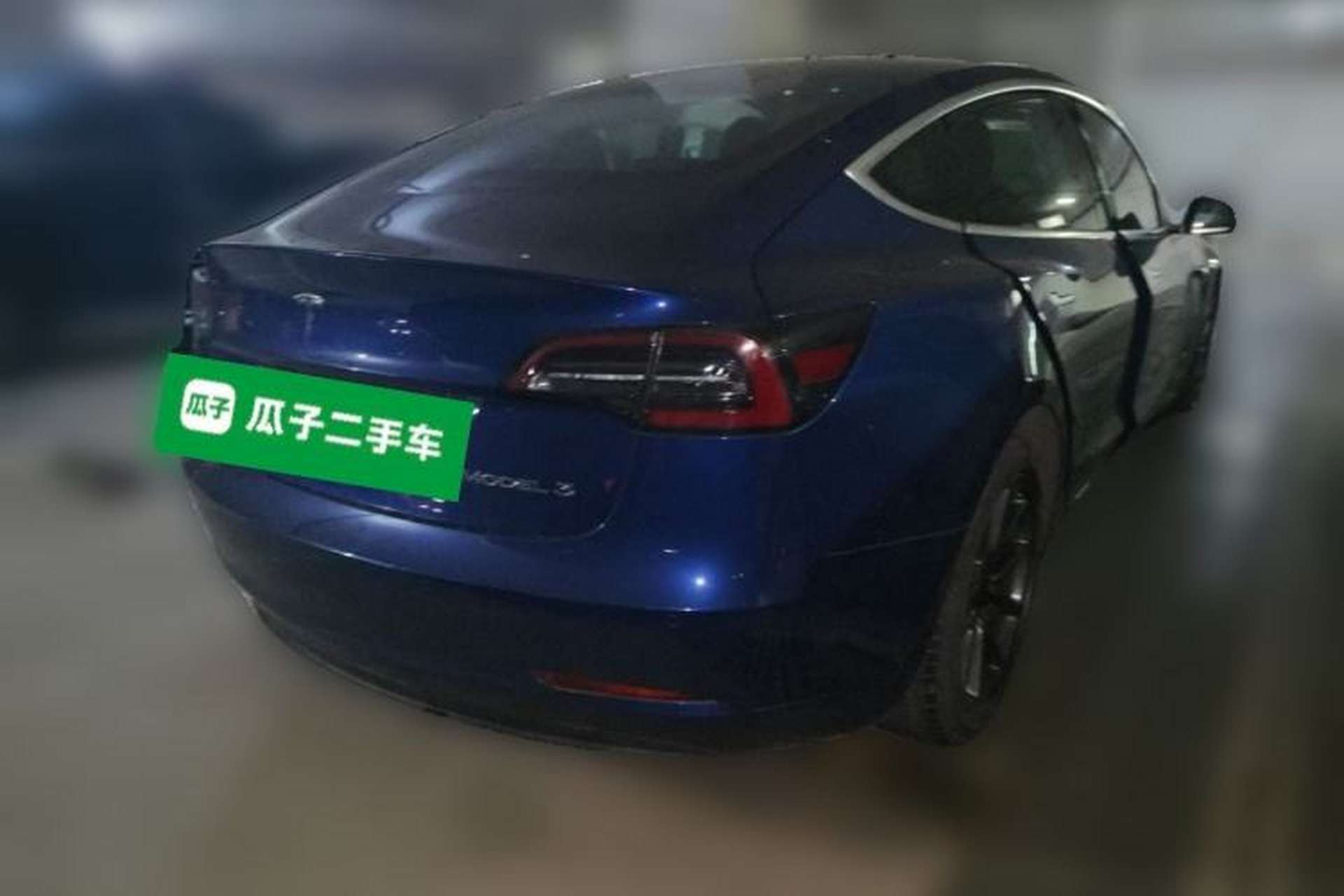 Used Tesla Model 3 2020 Long-Range Rear-Wheel-Drive Version Rear Right 45 Deg